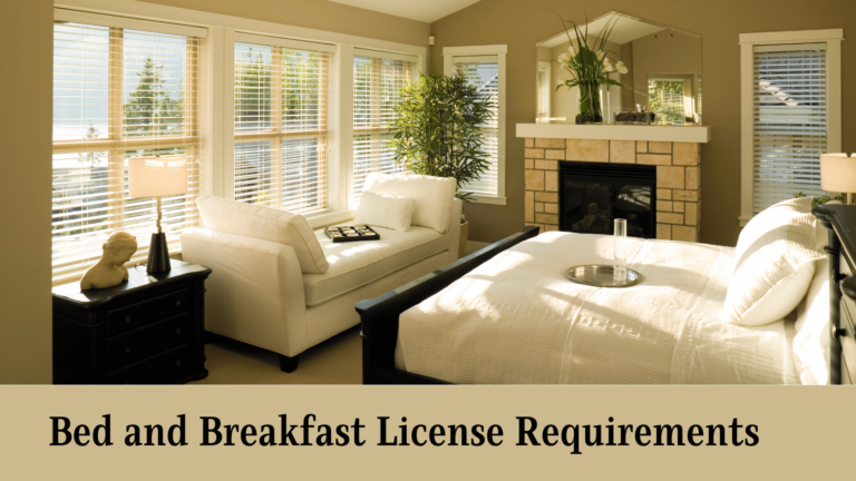 Bed and Breakfast License Requirements